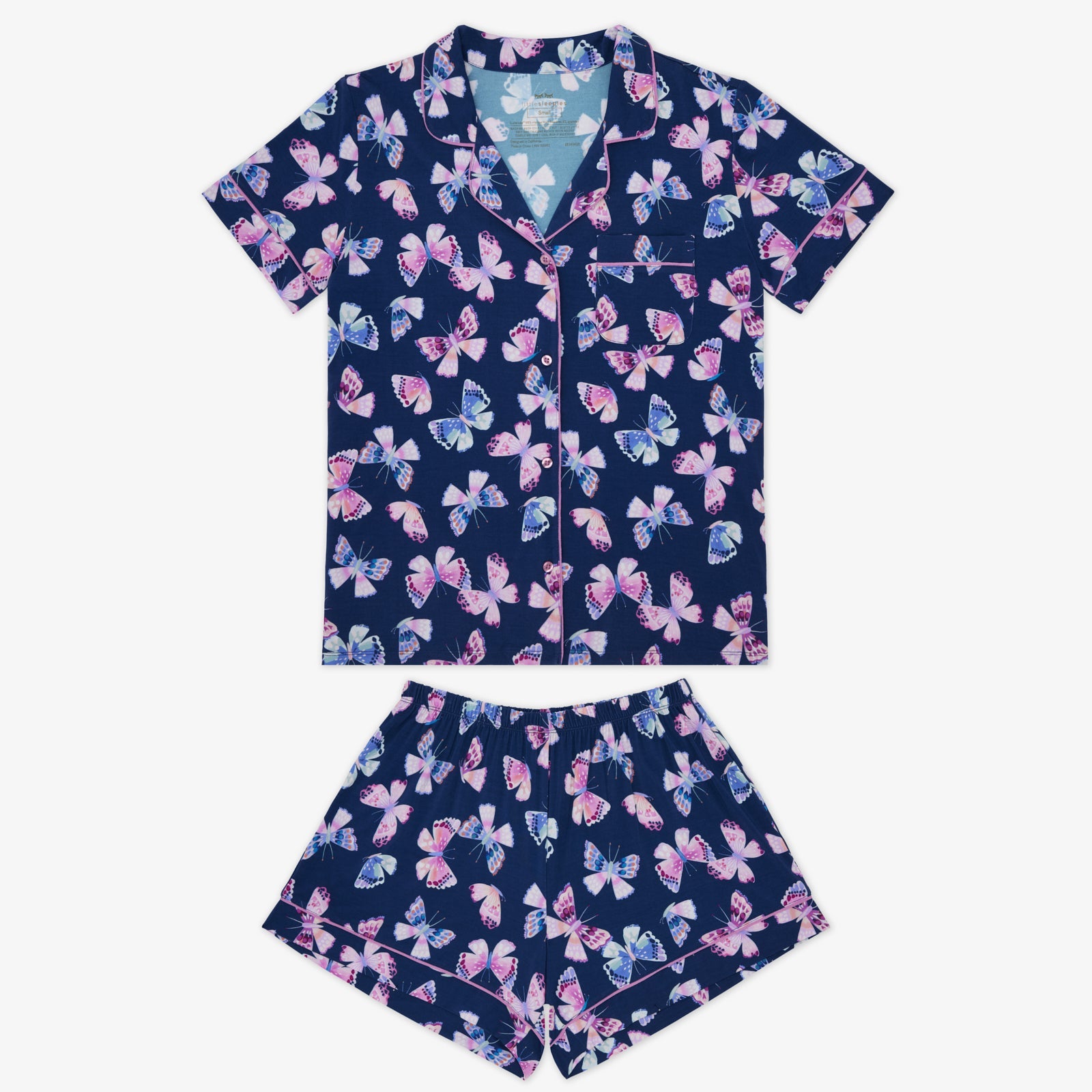 Royal Butterflies Women's Short Sleeve & Shorts Pajama Set