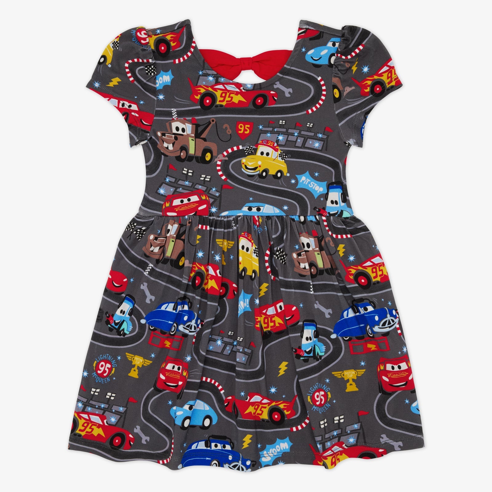 Disney & Pixar Piston Cup Bow Back Skater Dress