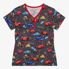 Disney & Pixar Piston Cup Women's Short Sleeve Pajama Top