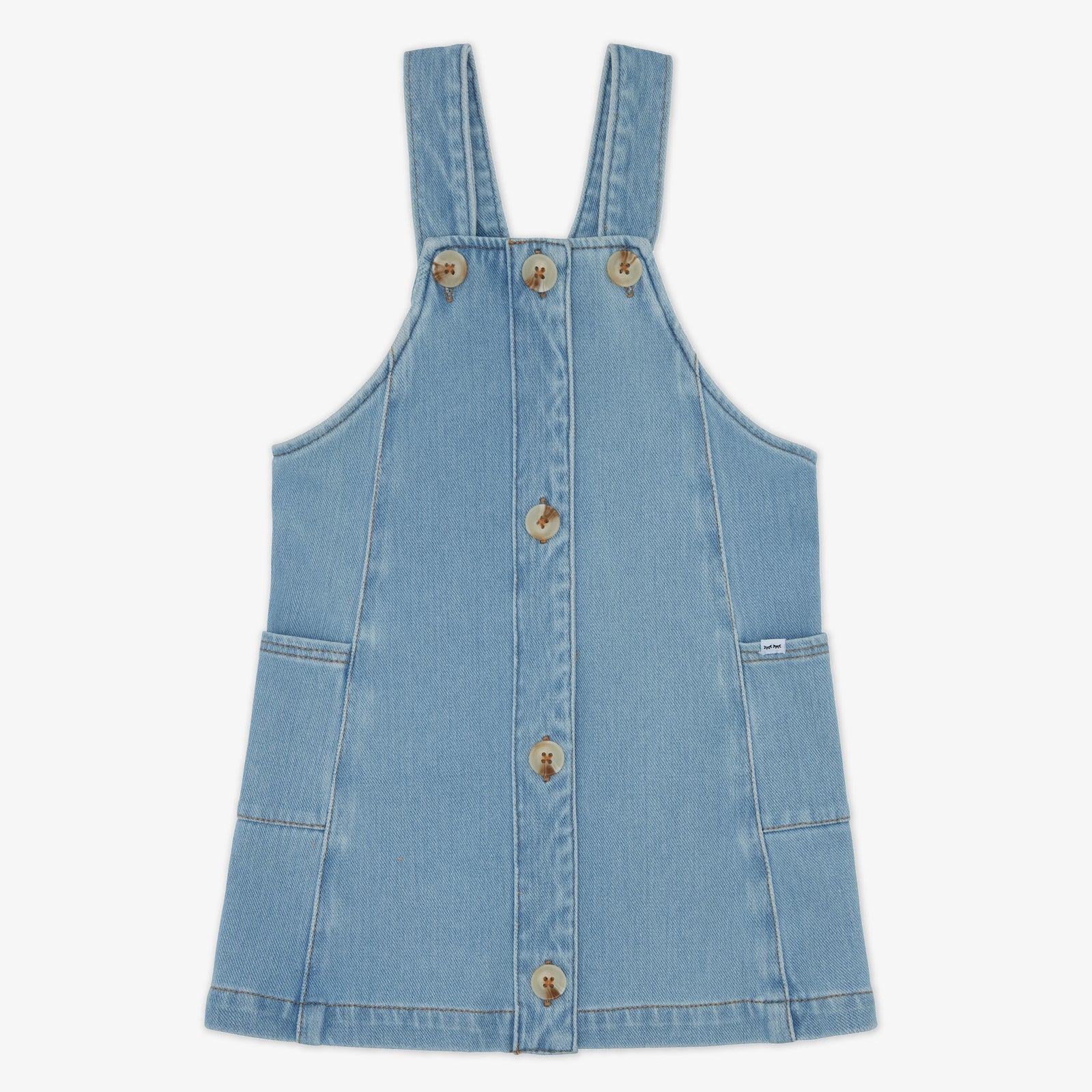Light Blue Denim Jumper Dress