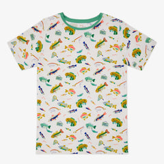 Gone Fishin' Men's Short Sleeve Pajama Top