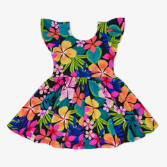 Jungle Blooms Flutter Twirl Dress