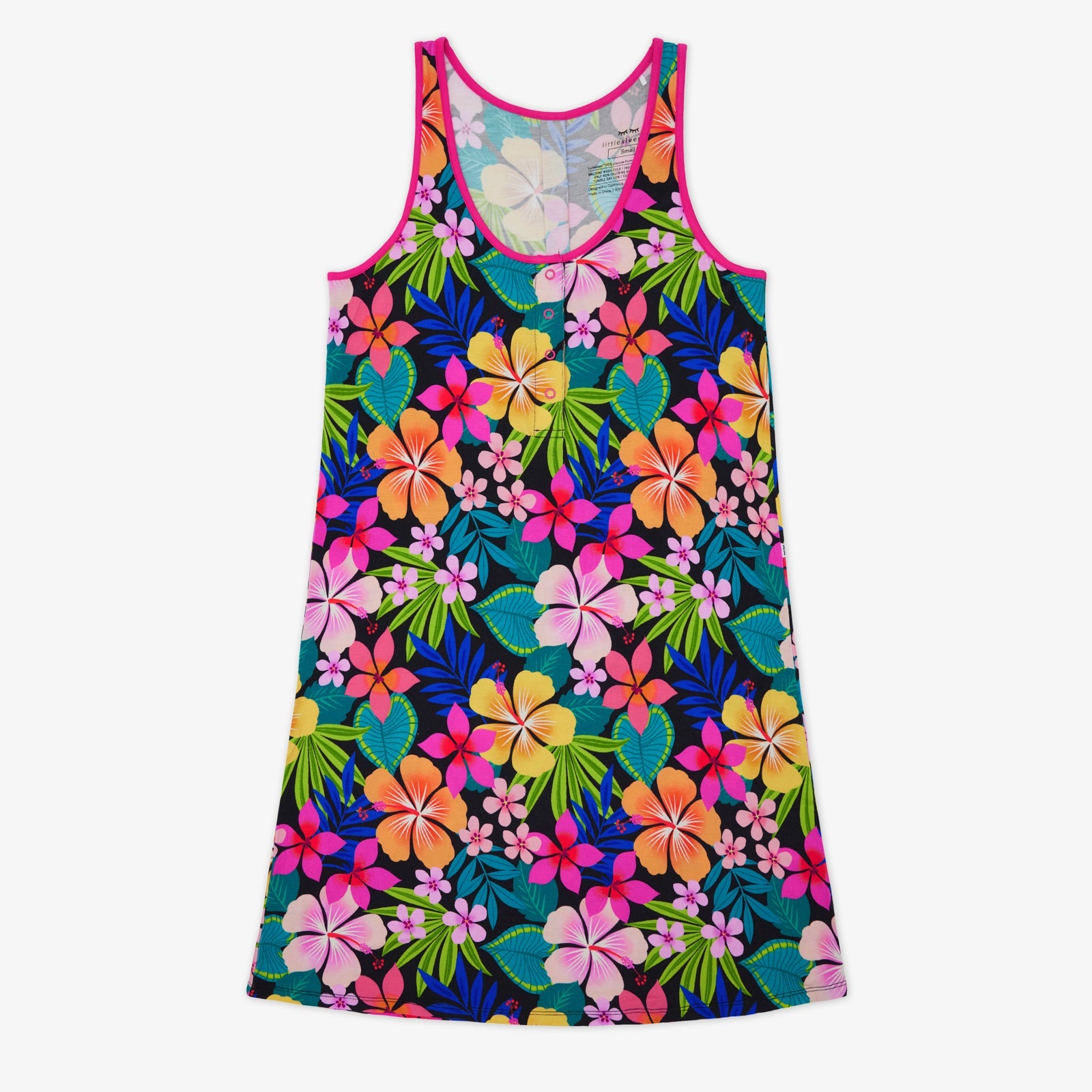 Jungle Blooms Women's Sleeveless Nightgown