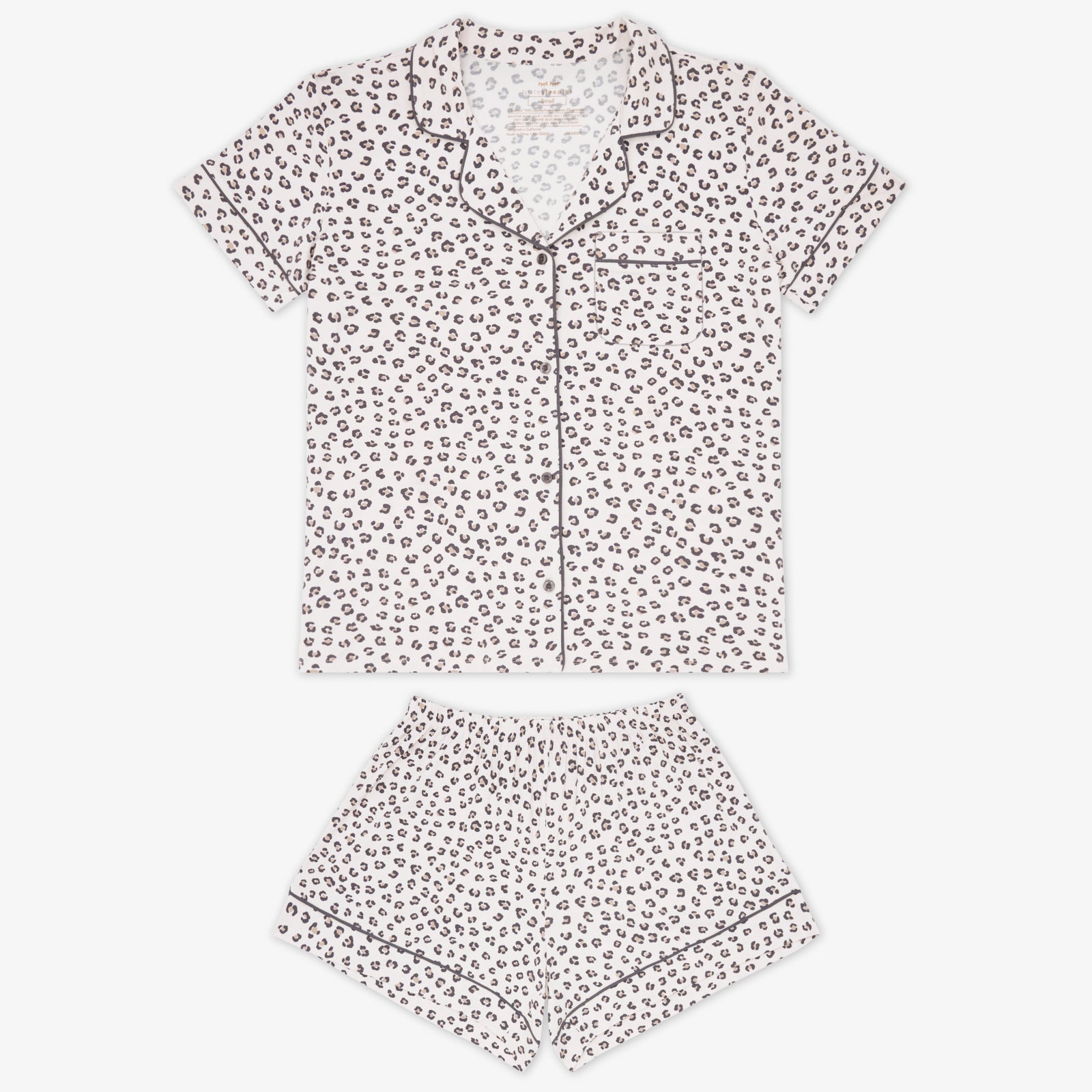 Luxe Leopard Women's Short Sleeve & Shorts Pajama Set