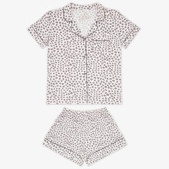 Luxe Leopard Women's Short Sleeve & Shorts Pajama Set