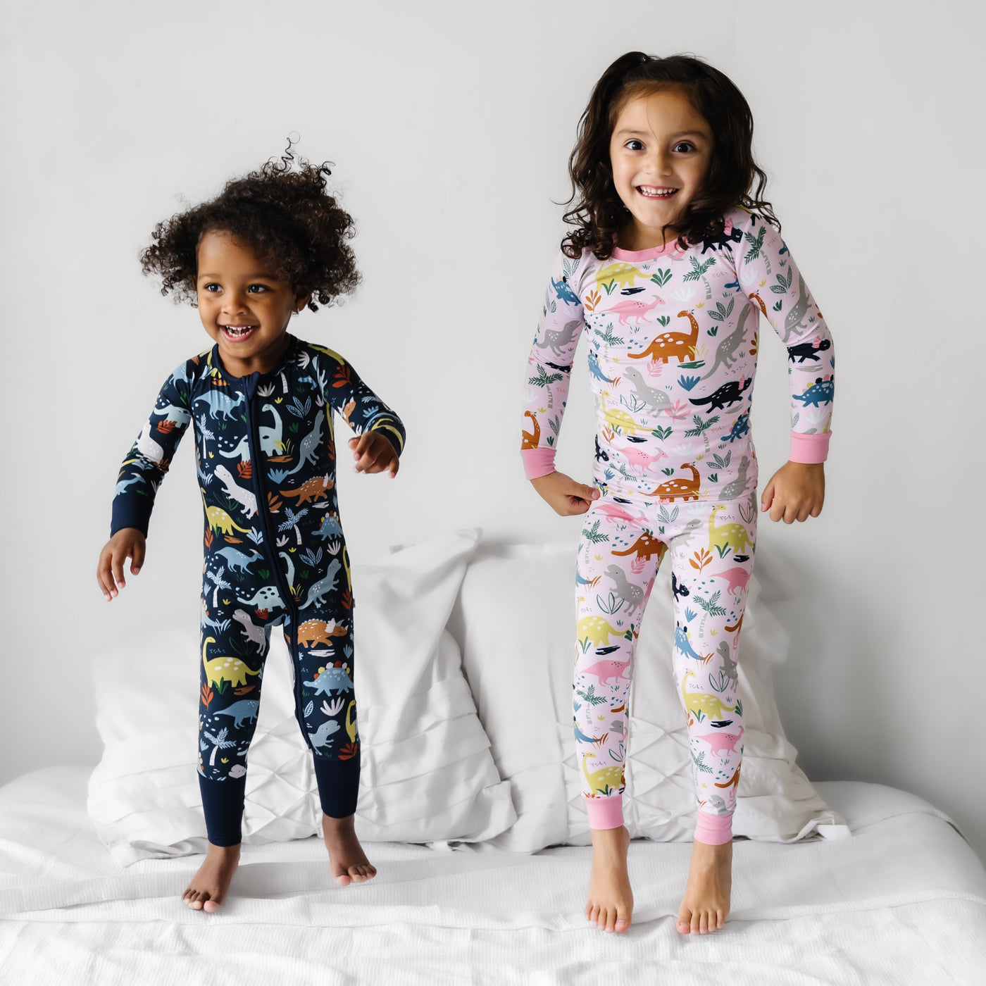 Pink Jurassic Jungle Two-Piece Pajama Set
