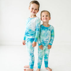 Tidepool Watercolor Two-Piece Pajama Set