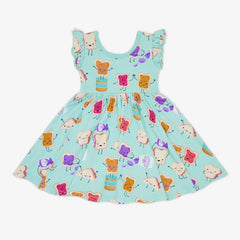 Lunch Buddies Flutter Twirl Dress