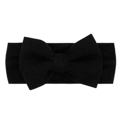 Black Luxe Bow Headband
