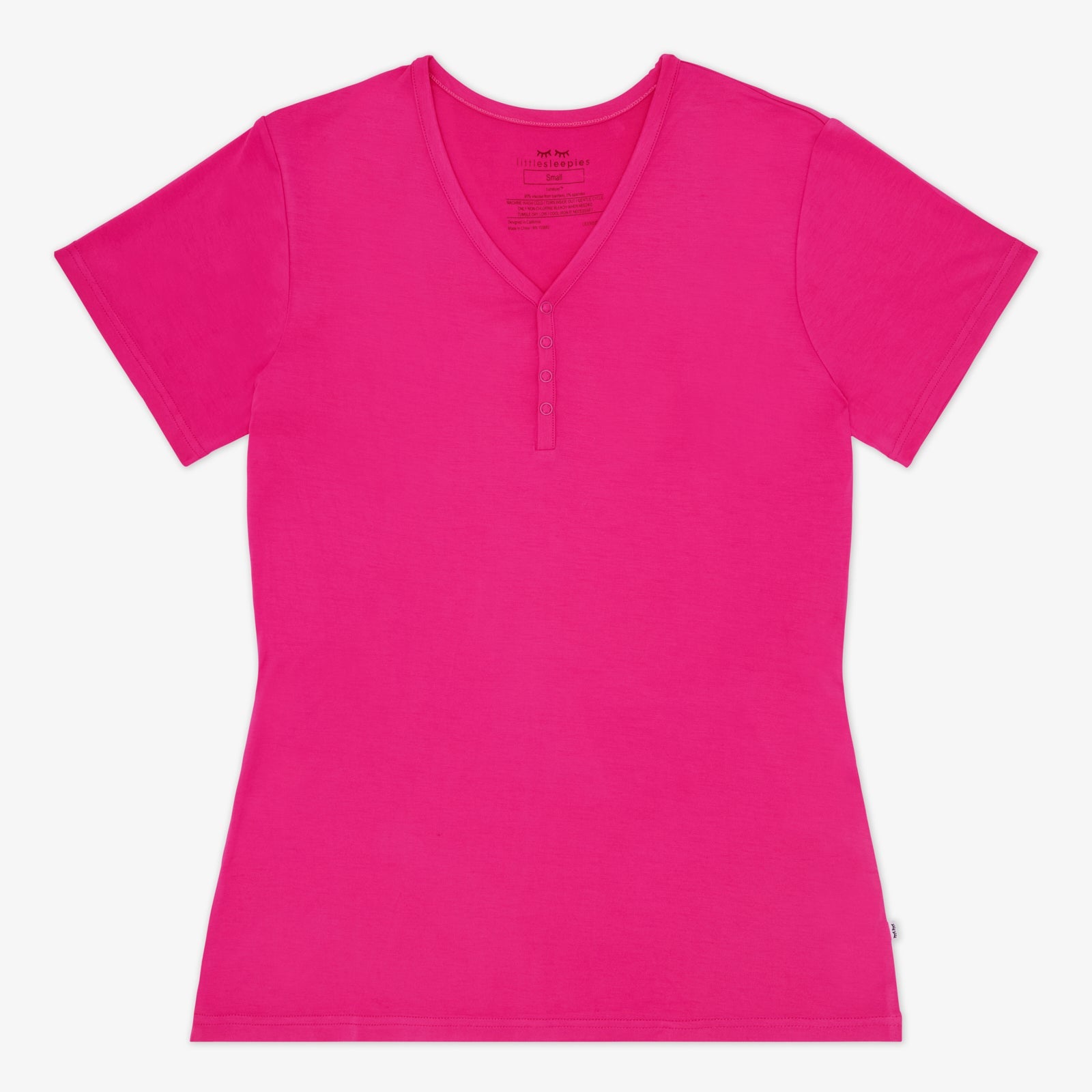 Mighty Magenta Women's Short Sleeve Pajama Top