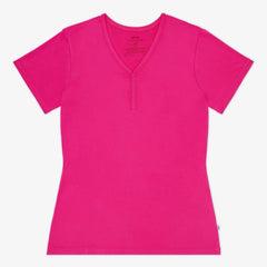 Mighty Magenta Women's Short Sleeve Pajama Top