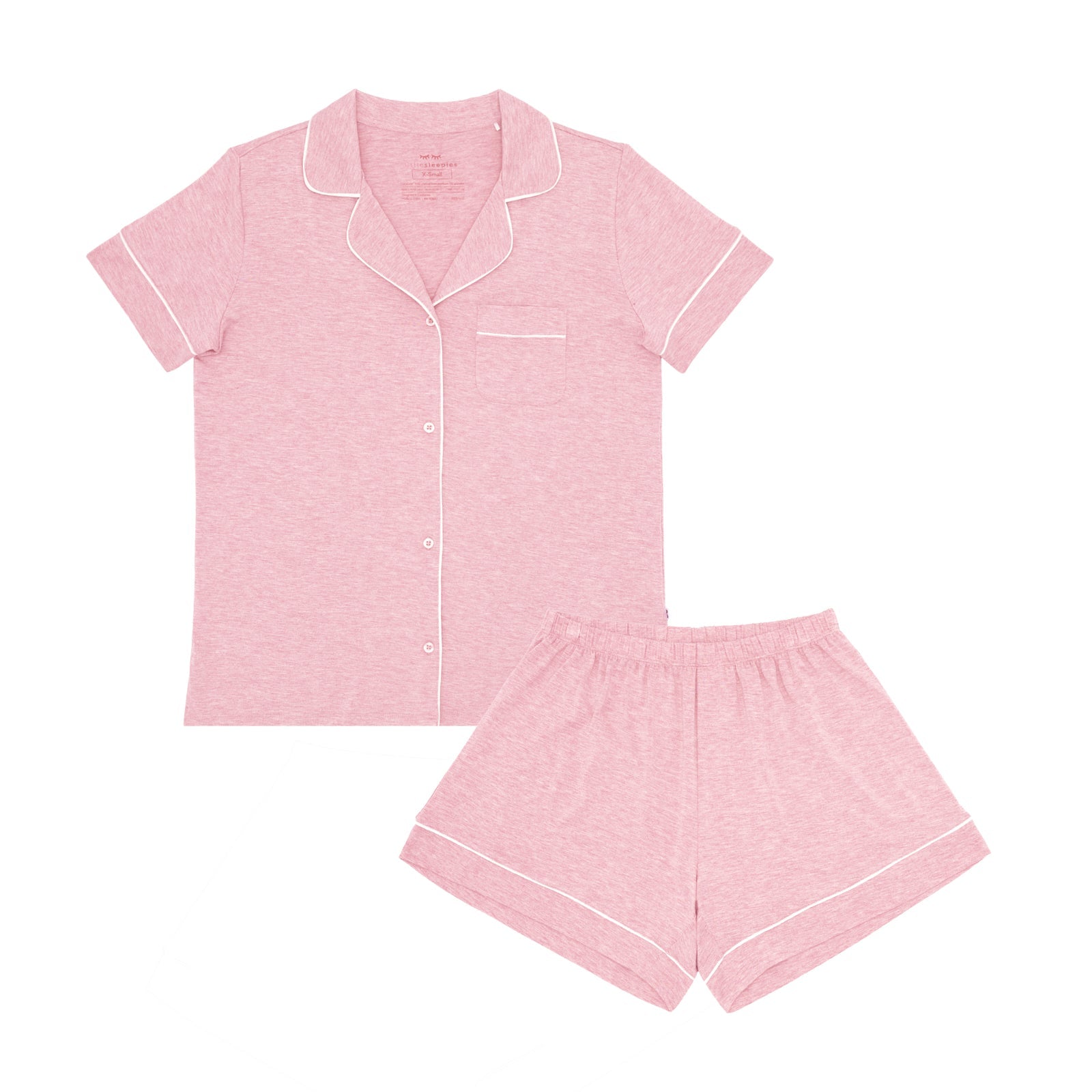 Heather Mauve Women's Short Sleeve & Shorts Pajama Set