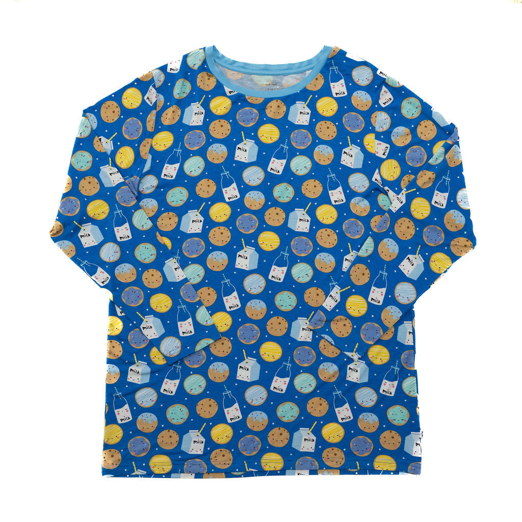 Blue Cookies & Milk Men's Pajama Top