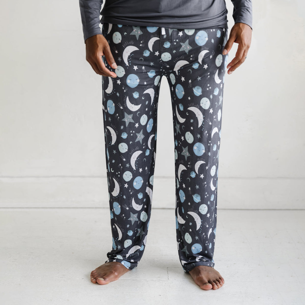 Blue To the Moon & Back Men's Pajama Pants