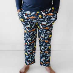 Navy Jurassic Jungle Men's Pajama Pants