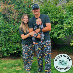 Navy Jurassic Jungle Men's Pajama Pants