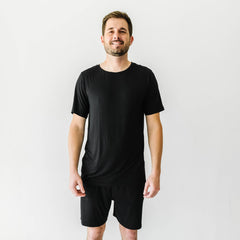Black Men's Pajama Shorts