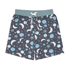 Blue To the Moon & Back Men's Bamboo Viscose Pajama Shorts