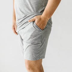 Heather Gray Men's Pajama Shorts