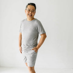 Heather Gray Men's Pajama Shorts