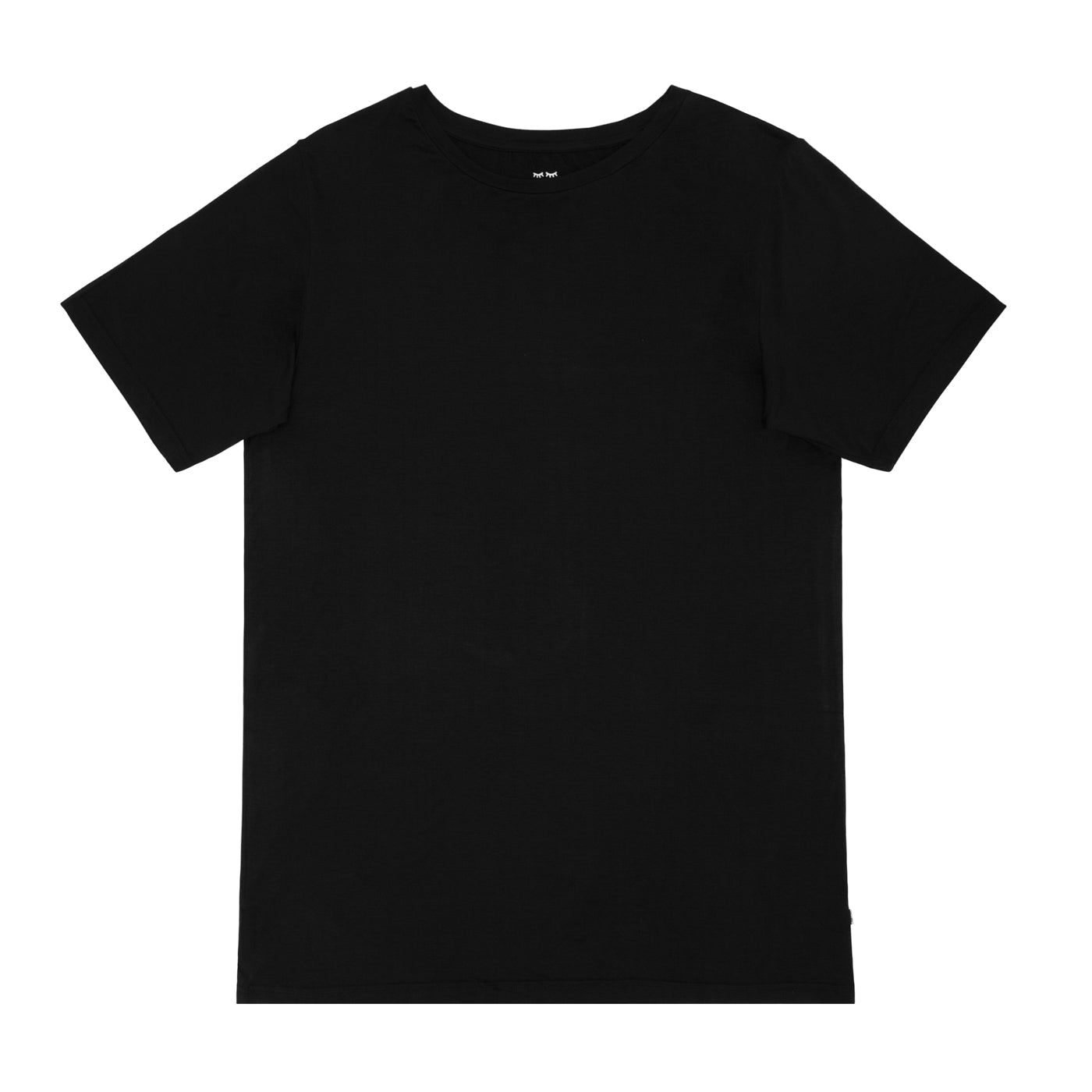Black Men's Short Sleeve Pajama Top