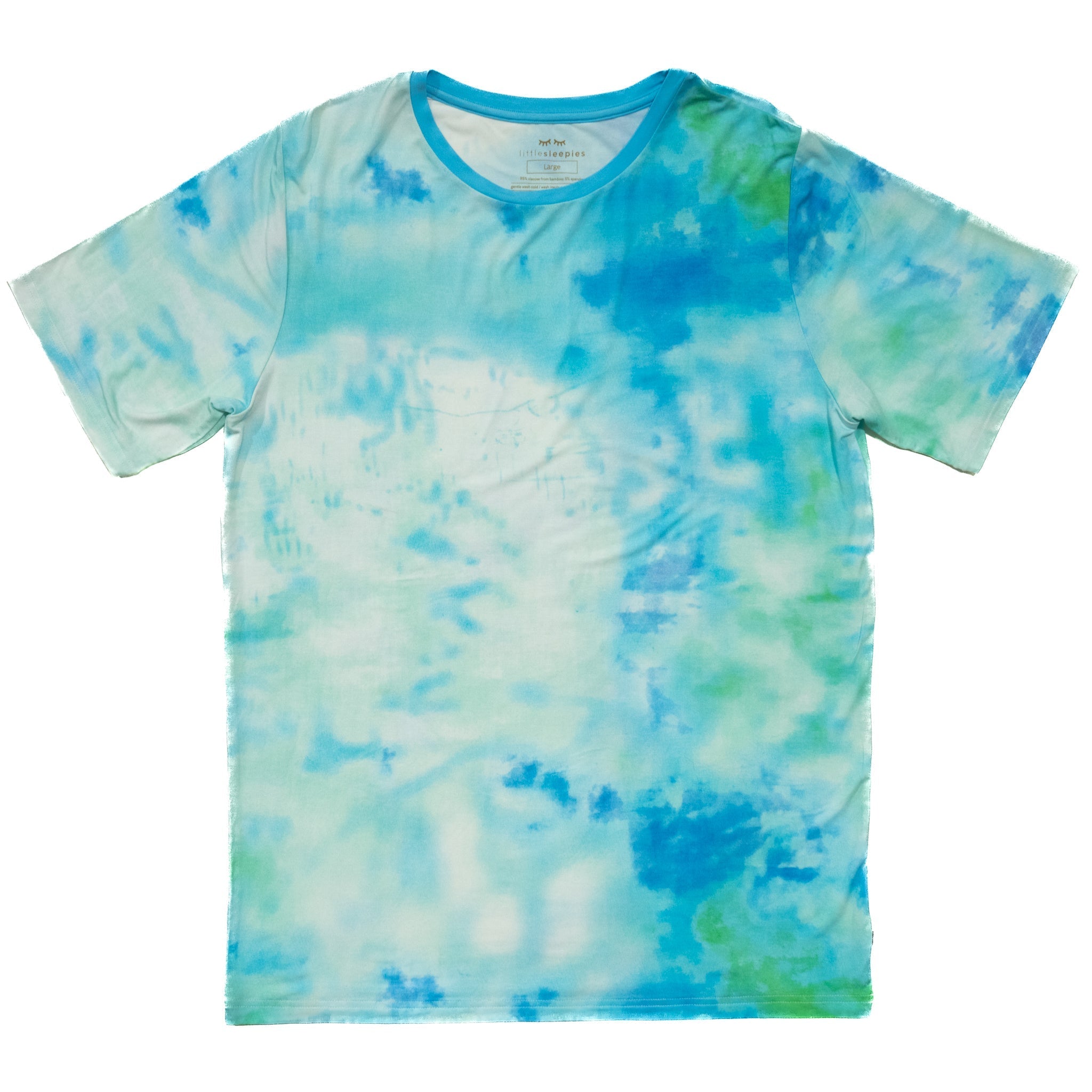 Tidepool Watercolor Men's Short Sleeve Pajama Top