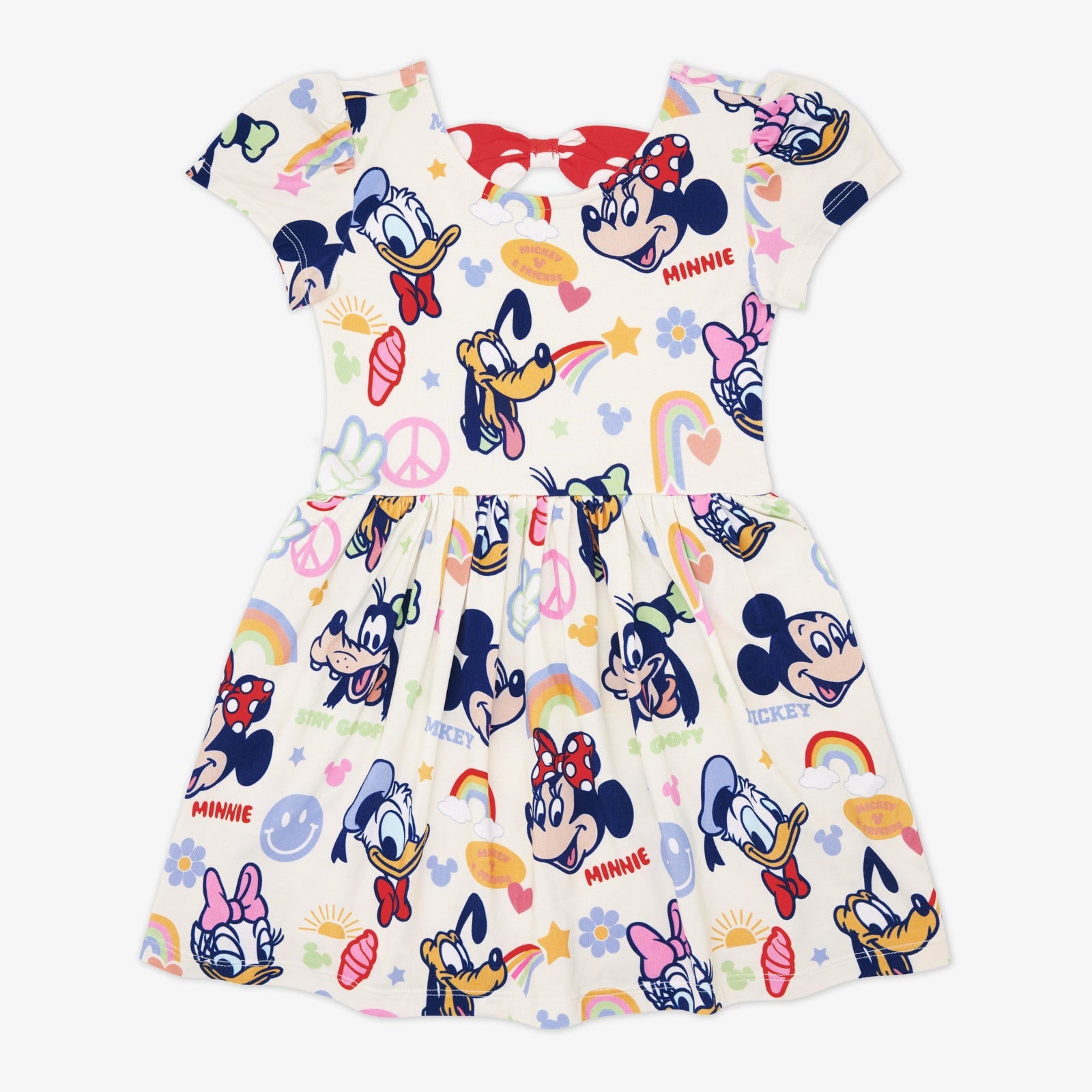 Disney Mickey's Clubhouse Bow Back Skater Dress