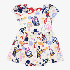 Disney Mickey's Clubhouse Bow Back Skater Dress with Bodysuit