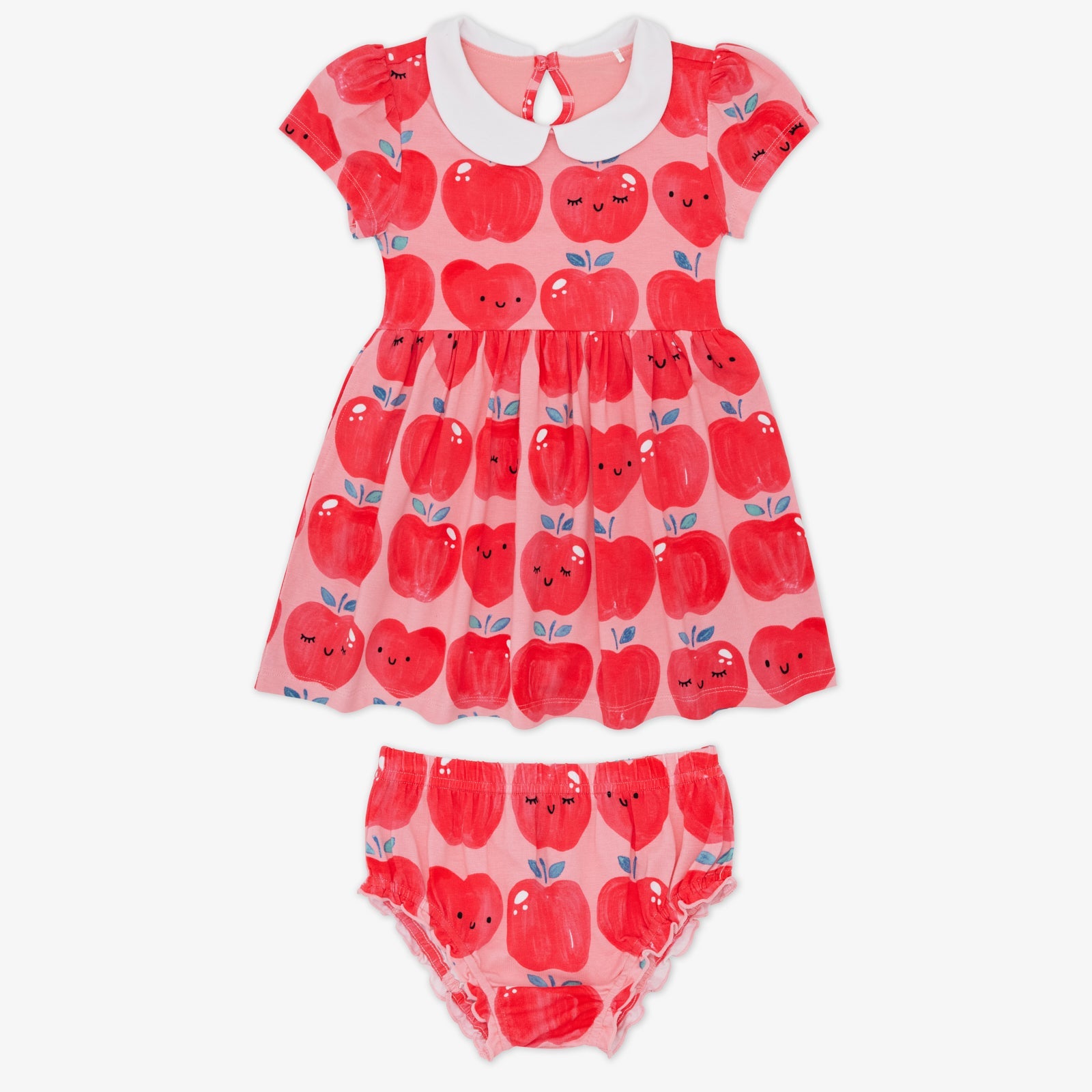 Sweet Orchard Collar Skater Dress with Bloomer