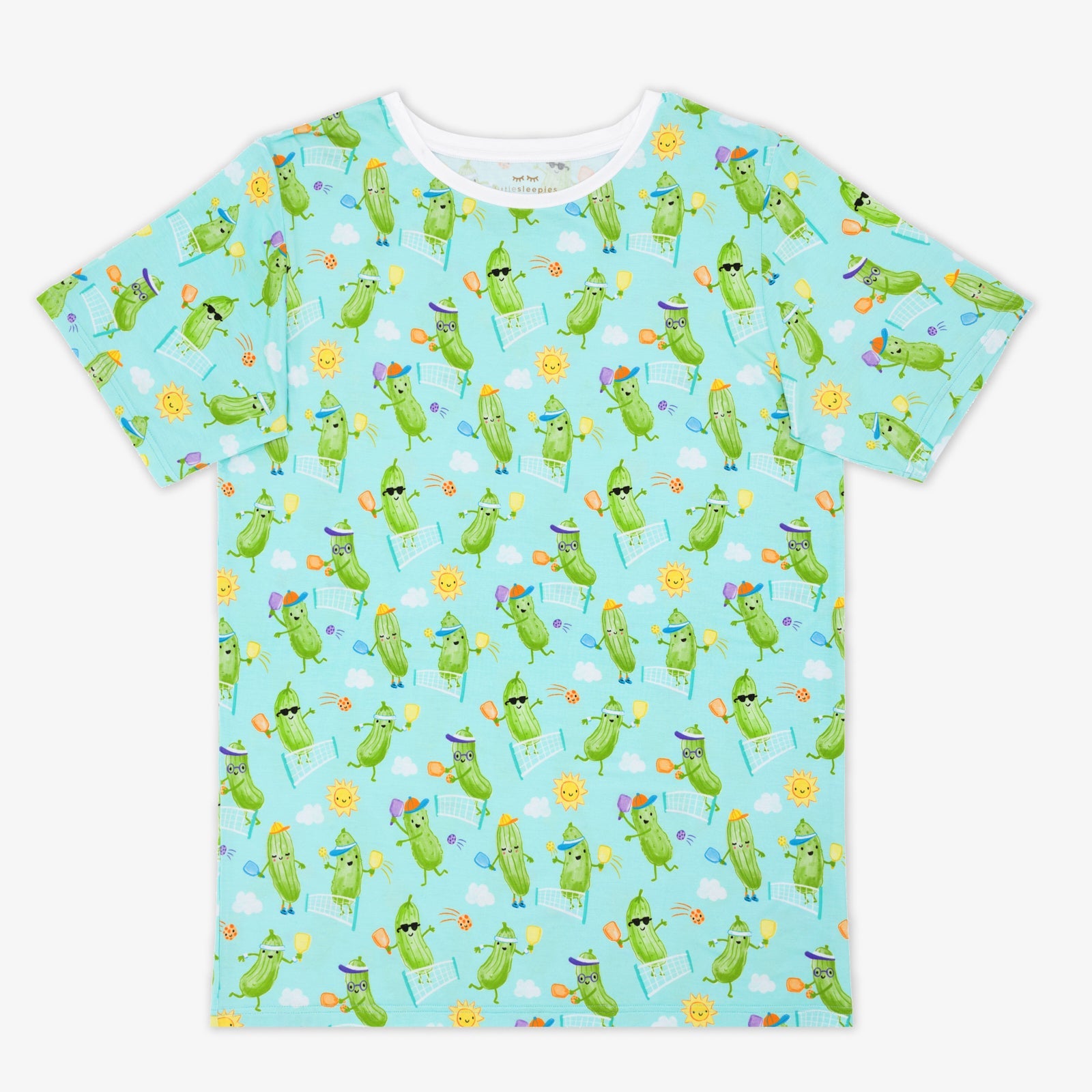 Pickle Power Men's Short Sleeve Pajama Top