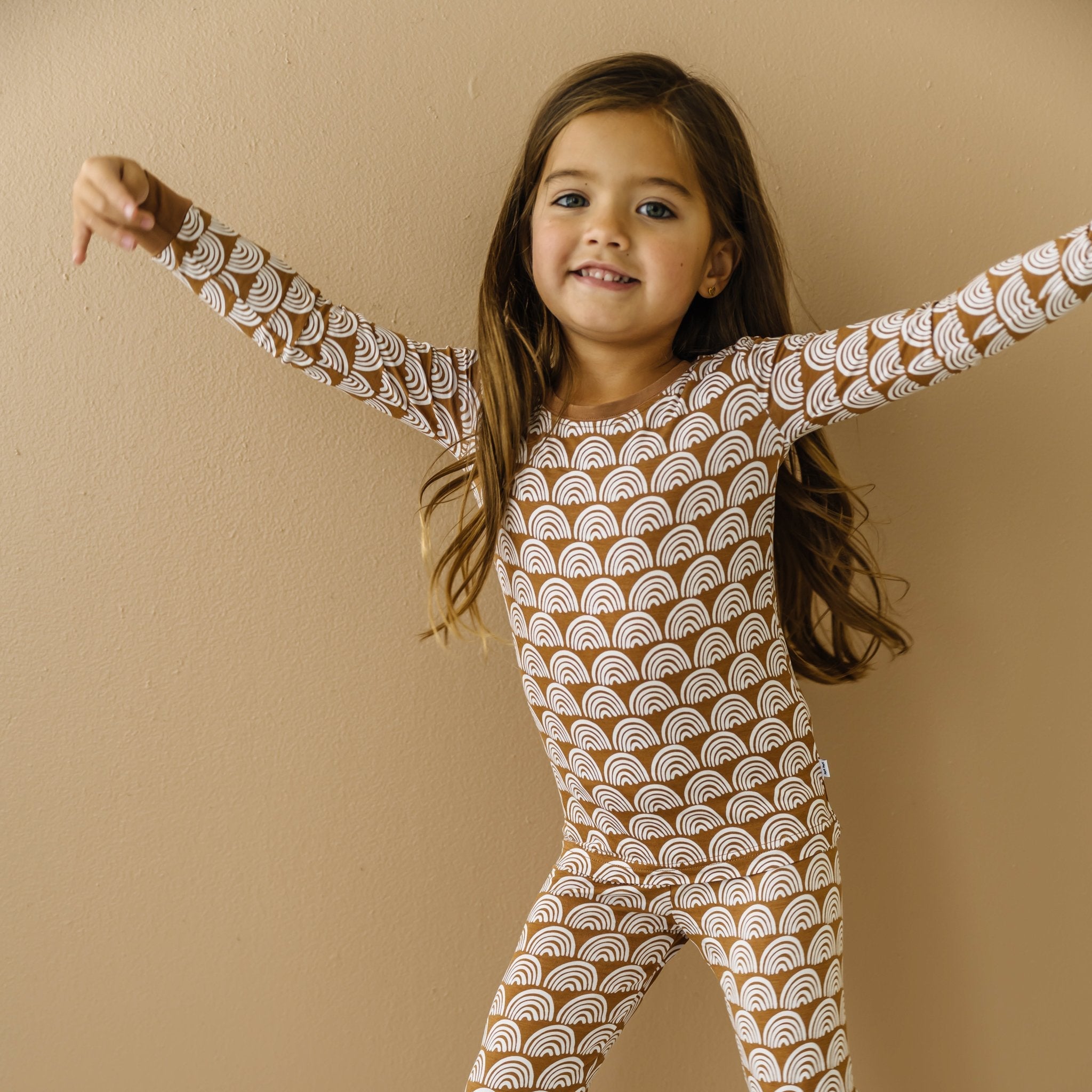 Rust Rainbows Two-Piece Pajama Set