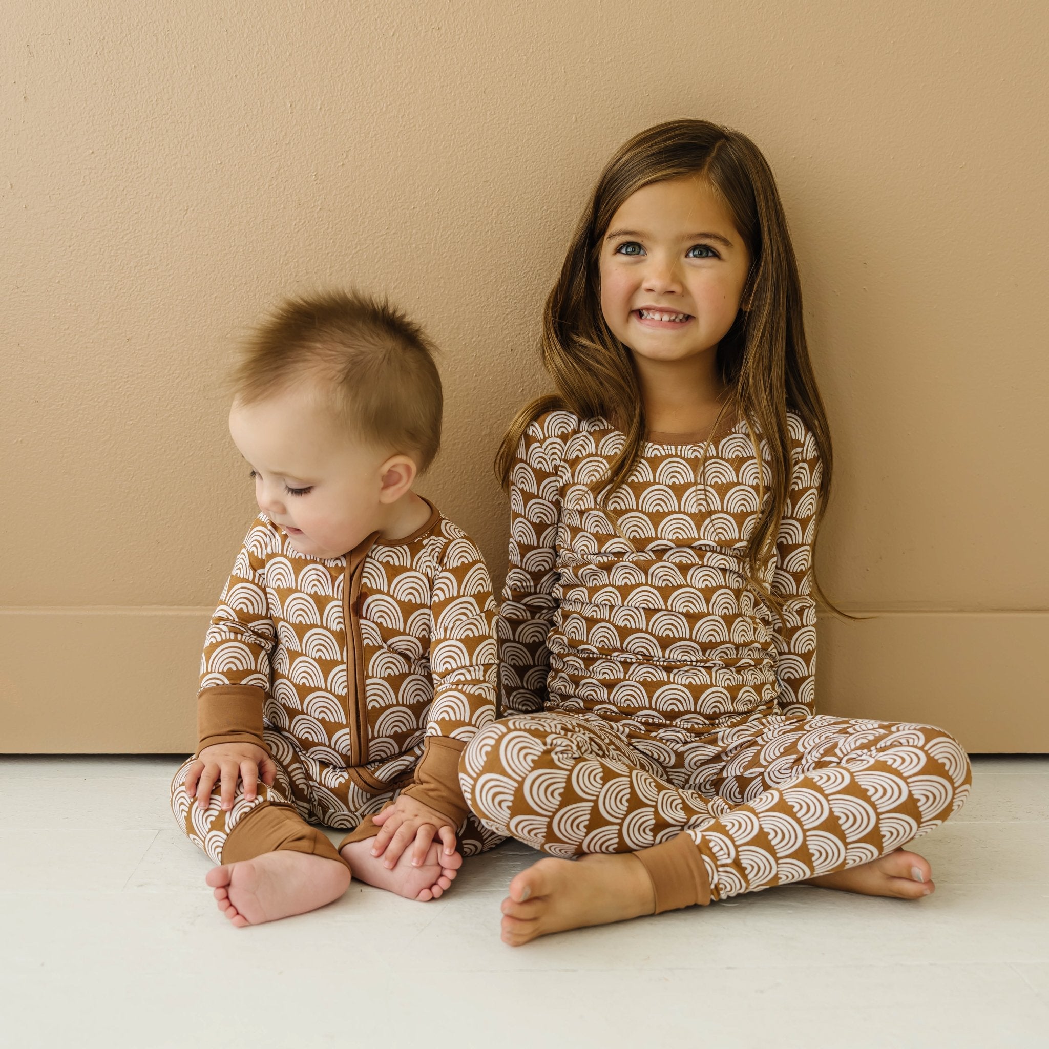 Rust Rainbows Two-Piece Pajama Set