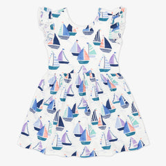 Seas The Day Flutter Skater Dress