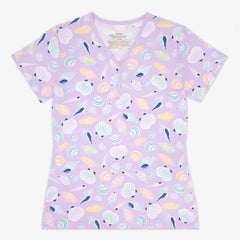 Sandy Treasures Women's Short Sleeve Pajama Top
