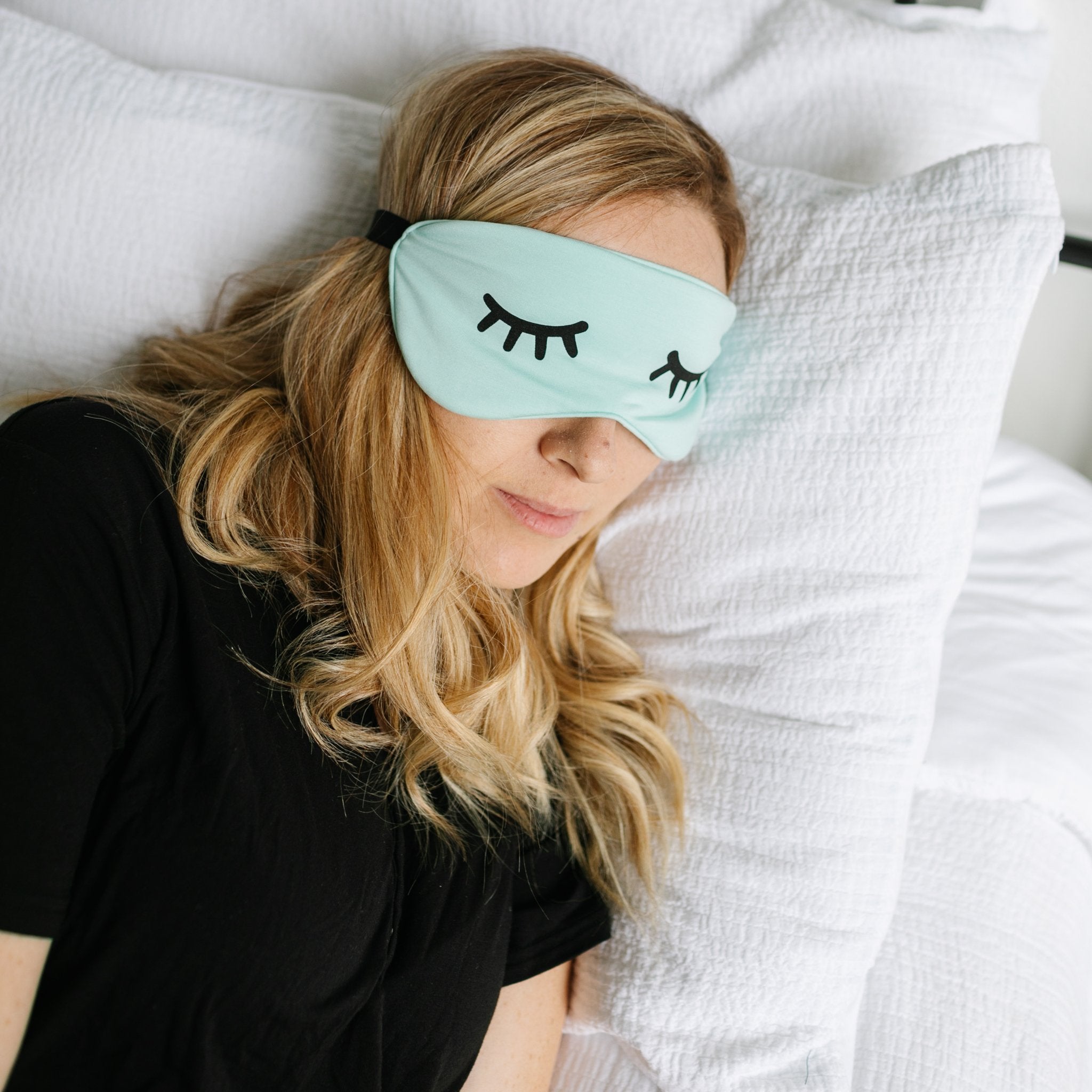 Adult Aquamarine Bamboo Sleep Mask