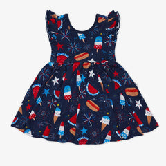 Snacks & Sparkles Flutter Twirl Dress