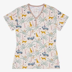 Wild Escape Women's Short Sleeve Pajama Top
