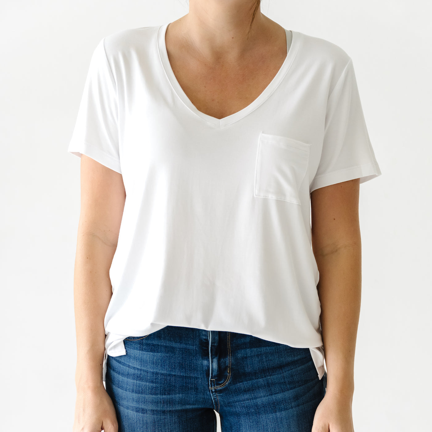 Bright White Women's Perfect Pocket Tee