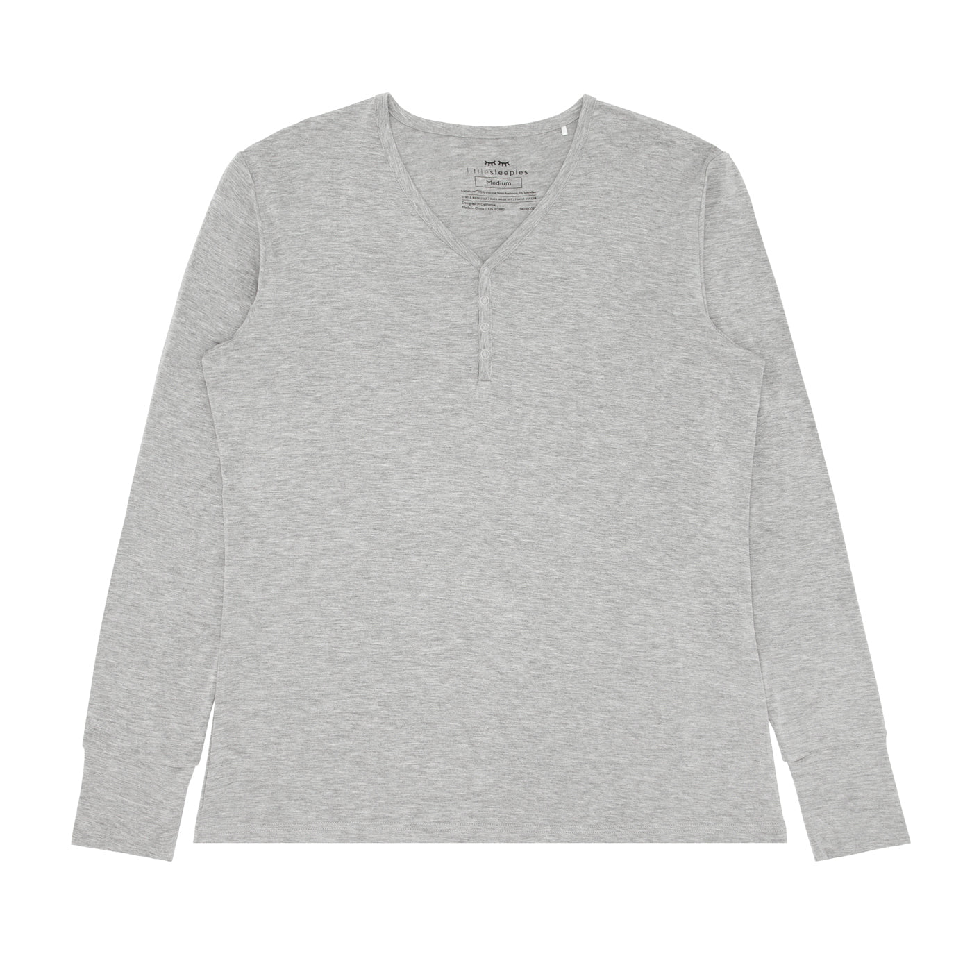 Heather Gray Women's Pajama Top