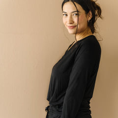 Black Women's Pajama Top