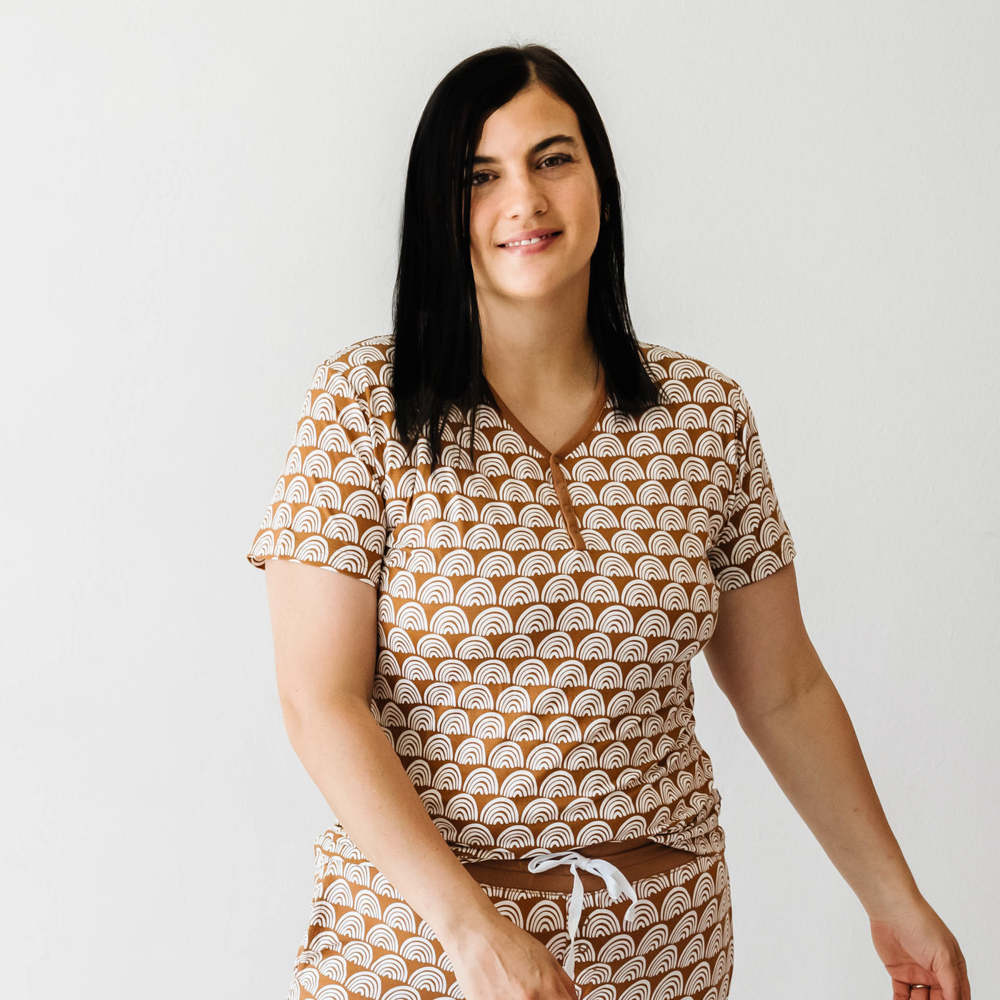 Rust Rainbows Women's Short Sleeve Pajama Top