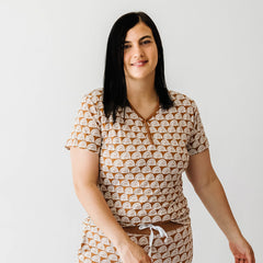 Rust Rainbows Women's Short Sleeve Pajama Top