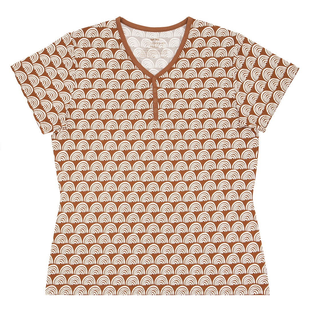 Rust Rainbows Women's Short Sleeve Pajama Top