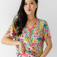 Secret Garden Women's Short Sleeve Pajama Top
