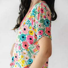 Secret Garden Women's Short Sleeve Pajama Top