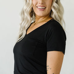 Black Women's Perfect Pocket Tee