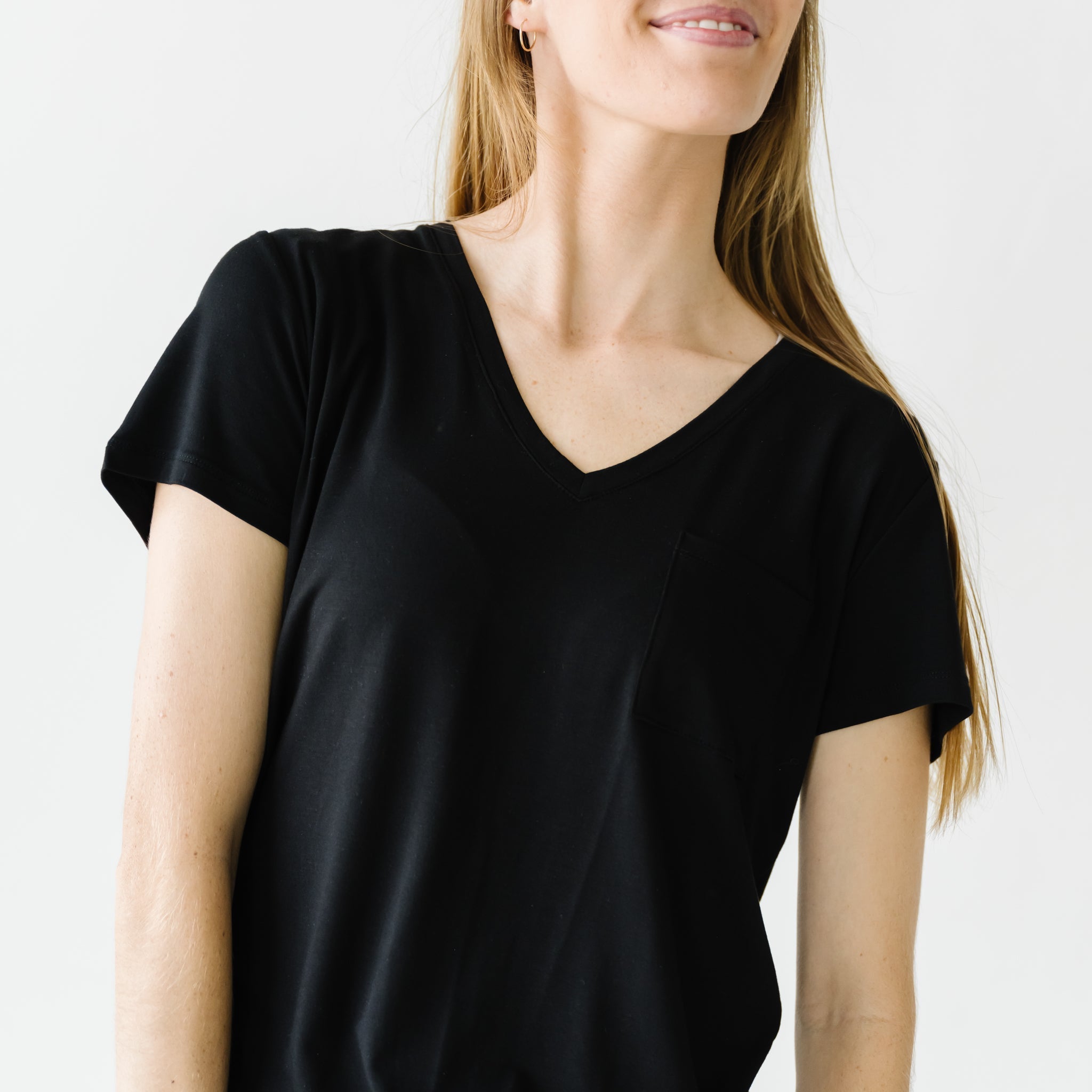 Black Women's Perfect Pocket Tee