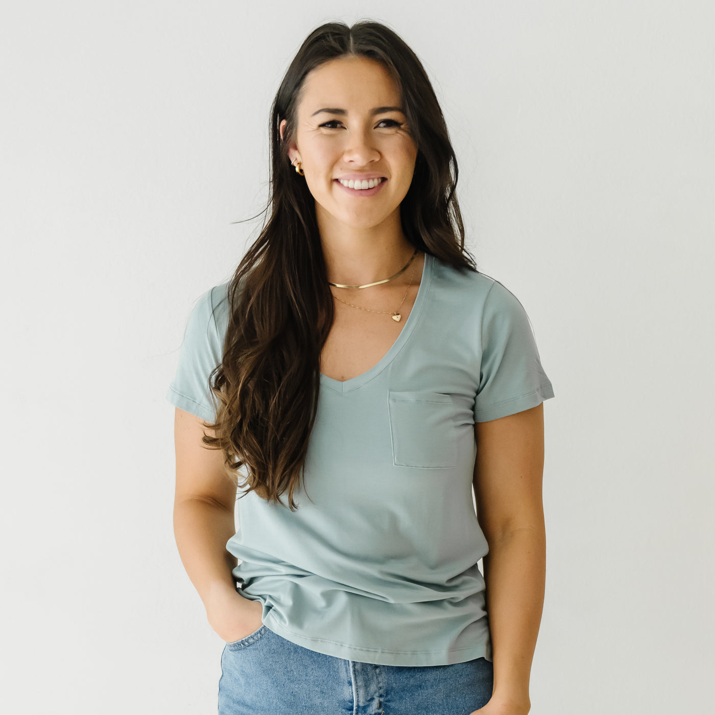 Stormy Women's Perfect Pocket Tee